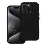 Kaitsekate SILICONE iPhone 15 Pro jaoks, must