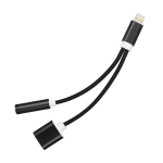 AUX 2in1 adapter Lightning (mees) &ndash; Lightning (naine) / 3,5 mm pesa (naine) must