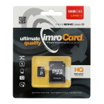 IMRO m&auml;lukaart microSD 128GB 100MB/s class10 UHS I koos SD-adapteriga