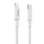 HOCO C-t&uuml;&uuml;pi kaabel iPhone Lightning 8-kontaktilise toite jaoks kiirlaadimiseks PD20W X56 valge