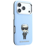 Karl Lagerfeld Smooth Ikonik Sketch MagSafe kaitse&uuml;mbris iPhone 18 Pro / 17 Pro &ndash; hele sinine