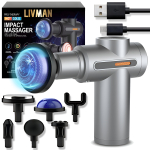 Massaažip&uuml;stol LIVMAN BX-750-H koos kuuma ja k&uuml;lma massaažiteraapiaga, 6 kiirusrežiimi ja 6 vahetatava otsikuga, 1800mAh, 25W, hall