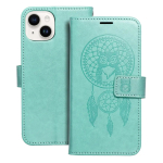Kaitsekate MEZZO iPHONE 14 dreamcatcher jaoks, roheline