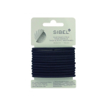 Sibel Black Thick Elastic paksud mustad juuksekummid, 12 tk