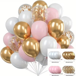 30 GB balloonid Roosa/Valge/Kuldne