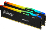Kingston FURY Beast 16GB DDR5 5200MT/s CL40 DIMM RGB RAM Memory