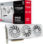 ASUS Radeon RX 9070 XT Prime OC White 16GB GDDR6 Graphics Card