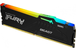 Kingston FURY Beast (White) 16GB (2x8GB) DDR5 6000MT/s CL36 DIMM RGB RAM Memory