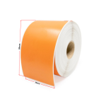 Dymo 99010 (S0722370) termoetiketid 28 &times; 89 mm, oranž &ndash; analoog