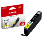 Canon CLI-551XL (6446B001) kollane suuremahuline originaaltint 715lk
