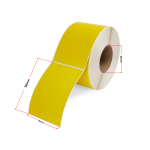 Termoetiketid 25 &times; 56 mm (1000 tk), kollane &ndash; analoog