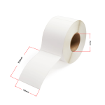 Termoetiketid 102 &times; 152 mm (280 tk), valge &ndash; analoog