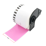 Brother DK-22205 termoetiketid 62 mm (pidev rull), roosa &ndash; analoog