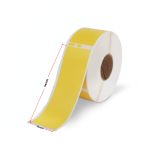 Dymo 11352 (S0722520) termoetiketid 25 &times; 54 mm, kollane &ndash; analoog