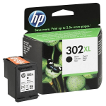 HP 302XL (F6U68AE) must suuremahuline originaaltint 480lk