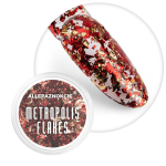 Metropolis Flakes Nr. 6 metallikfooliumist k&uuml;&uuml;nehelbed