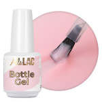 AlleLac Bottle Gel Misty Rose &uuml;hefaasiline ehitusgeel k&uuml;&uuml;ntele pudelis pintsliga, 15 g