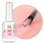 AlleLac Bottle Gel Peachy Pink &uuml;hefaasiline isetasanduv k&uuml;&uuml;negeel pintsliga, 15 g
