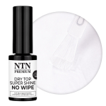 NTN Premium Dry Top Super Shine No Wipe HEMA/Di-HEMA Free pealislakk k&uuml;&uuml;ntele, 5 g