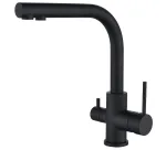 Kolm-&uuml;hes segisti Helika Akvaduo 2663L-MB Matte Black