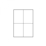 Kleebisetiketid LOGO 105x148mm A4, valge