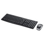 Klaviatuur LOGITECH MK270 juhtmevaba komplekt, must