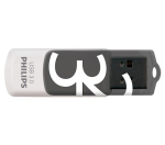 USB-v&auml;lkm&auml;lu PHILIPS 32 GB, must/valge