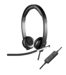 K&otilde;rvaklapp LOGITECH H650E juhtmega USB, must/h&otilde;be