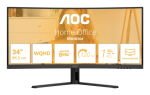 Monitor AOC CU34B3E 34" WQHD kumer, must