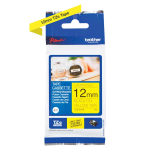 Kleepkirjalint BROTHER TZE-631S 12mm, must/kollane