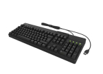 Klaviatuur KEYSONIC KSK-8040U-CR t&auml;issuuruses, must