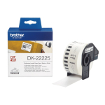 Etiketirull BROTHER DK-22225 38 mm x 30,48 m, valge