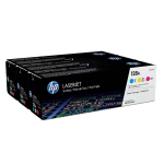 Toonerikomplekt HP 128A 3-pakk, ts&uuml;aan/magenta/kollane