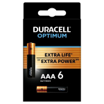 Patareid DURACELL OPTIMUM AAA 6-pakk