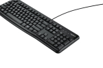Klaviatuur LOGITECH K120 t&auml;issuuruses, must