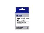 Markeerimisteip EPSON LK-6WBN 24 mm, must valgel taustal