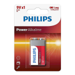 Patarei PHILIPS POWER 9V leelispatarei, 1 tk