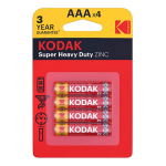Patarei KODAK SUPER HEAVY DUTY AAA 4-pakk