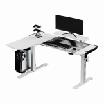 M&auml;ngulaud ULTRADESK WINGER nurgakujuline elektriliselt reguleeritav, valge