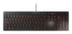 Klaviatuur CHERRY KC 6000 SLIM t&auml;issuuruses juhtmega, must