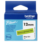 Markeerimisteip BTAG-G31 12 mm, must rohelisel taustal
