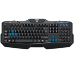 Klaviatuur E-BLUE COBRA EKM746 juhtmega (USB), must