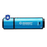 USB-v&auml;lkm&auml;lu IRONKEY VAULT PRIVACY 50 256 GB USB-C, must/sinine