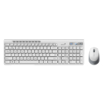 Juhtmevaba klaviatuuri ja hiire komplekt SLIMSTAR 8230, valge