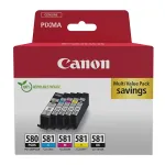 Tindikassettide komplekt CANON PGI-580 PGBK/CLI-581 CMYK, 5-pakk