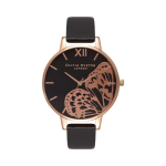 K&auml;ekell OLIVIA BURTON OB16AM97 38 mm, must/roosa