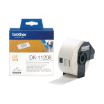 Etiketirull BROTHER DK-11208, must valgel taustal