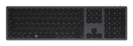 Klaviatuur KSK-8023BTRF juhtmevaba Bluetooth, s&ouml;ehall/must