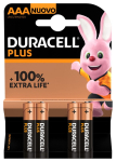 Patarei DURACELL PLUS 100 AAA 4 tk
