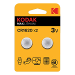Patarei KODAK MAX CR1620 2-pakk